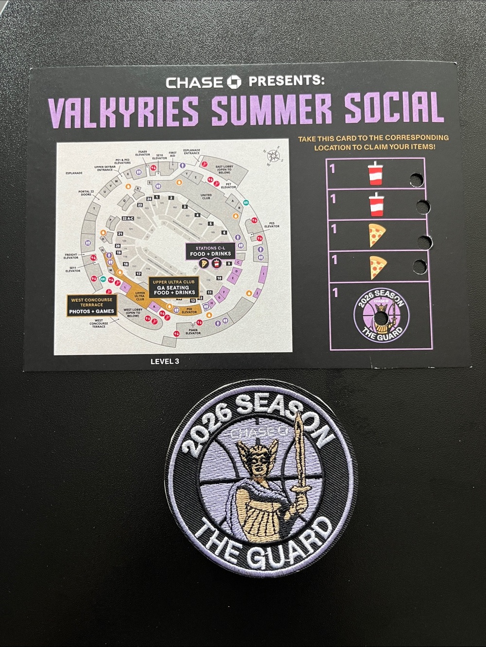 Golden State Valkyries Patch, 8/7/26 Summer Social Giveaway, NEW. (Bundle A)